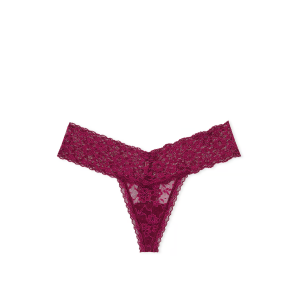 Трусики Lace Thong Panty Plum Rouge