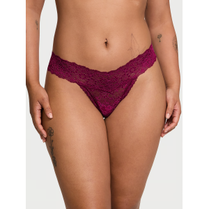 Трусики Lace Thong Panty Plum Rouge