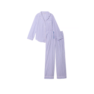 Піжама Cotton Long Pajama Set Denim Stripes