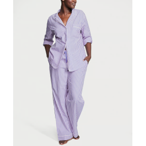 Піжама Cotton Long Pajama Set Denim Stripes
