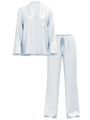 Піжама Satin Long Pajama Set Ballad Blue