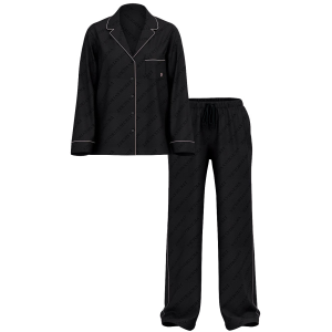 Сатинова піжама VS Satin Long Pj Set Black