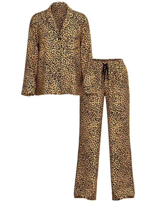 Піжама Satin Long Pajama Set New Glam Leo