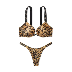 Комплект білизни Bombshell Shine Strap Add-2-Cups Push-Up Bra Set Leopard