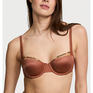 Комплект білизни Logo Embroidery Lightly Lined Balconette Bra Set Clay