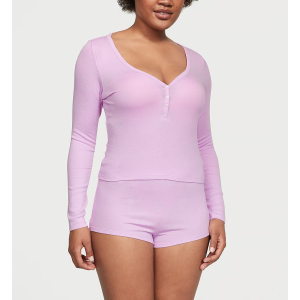 Піжама Ribbed Modal Henley Short Set