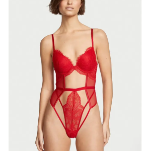 Боді Push-Up Cutout Lace Teddy Lipstick
