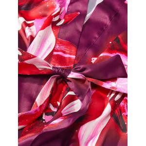Халат Satin Long Robe Floral Print