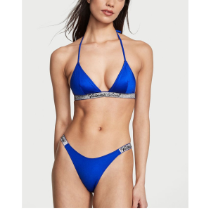 Купальник Shine Strap Triangle Bikini Set Blue Oar