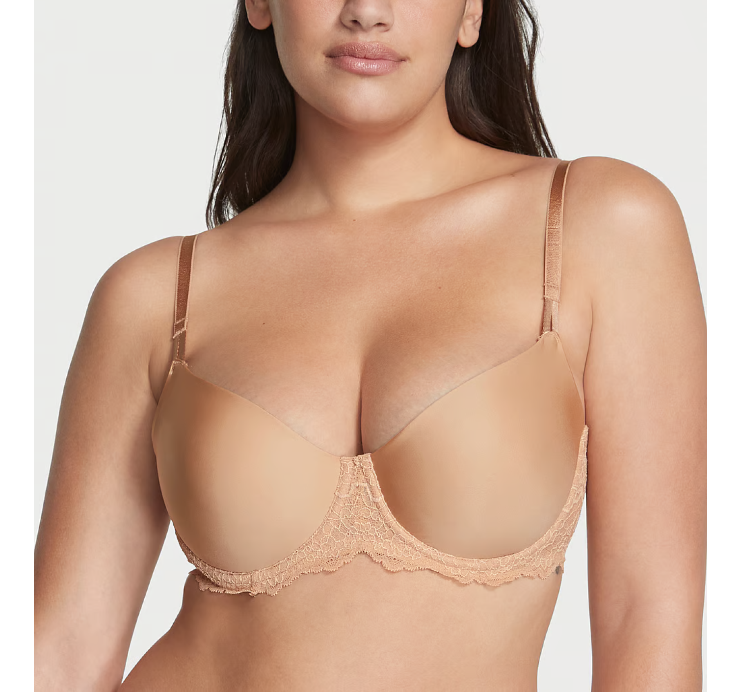 Бюстгальтер Wicked Unlined Smooth & Lace Balconette Bra Praline