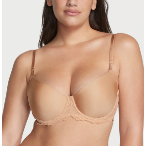 Бюстгальтер Wicked Unlined Smooth & Lace Balconette Bra Praline