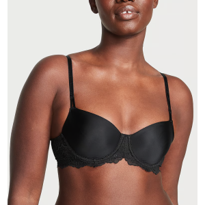 Бюст Wicked Unlined Smooth & Lace Balconette Bra Black