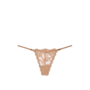 Трусики Lace Adjustable V-String Panty Praline