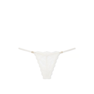 Трусики Lace Adjustable V-String Panty White