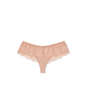 Трусики Lace Trim Hipster Thong Panty Blush