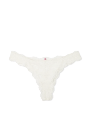 Трусики Dream Angels Lace Thong Panty Coconut White