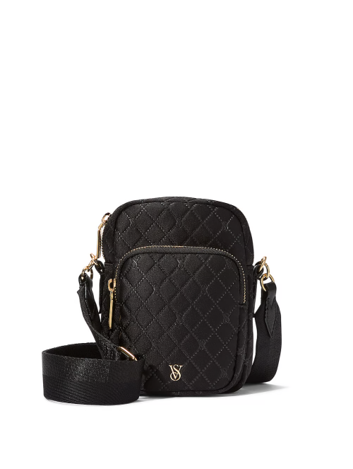 Сумка Phone Crossbody Bag Black Satin