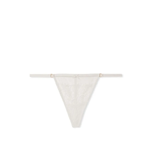 Трусики Lace V-String Panty Coconut White