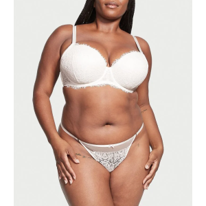 Трусики Lace V-String Panty Coconut White