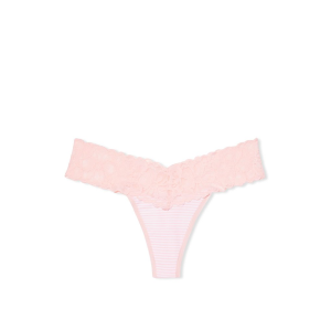 Трусики Lace Thong Panty Pink