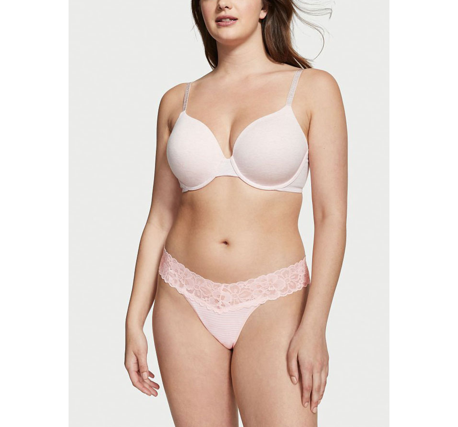 Трусики Lace Thong Panty Pink
