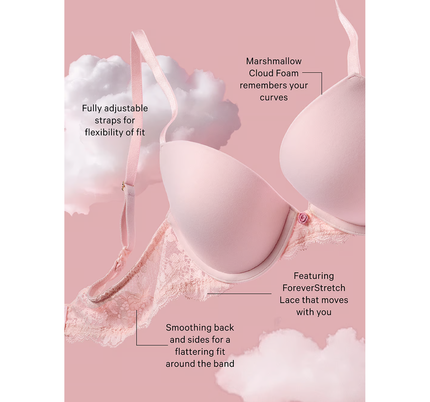 Комплект білизни Smooth Push-Up Bra Set Praline