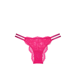 Трусики Shine Strap Lace Brazilian Panty Forever Pink