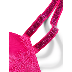 Комплект білизни Double Shine Strap Push-Up Corset Top Set Hot Pink