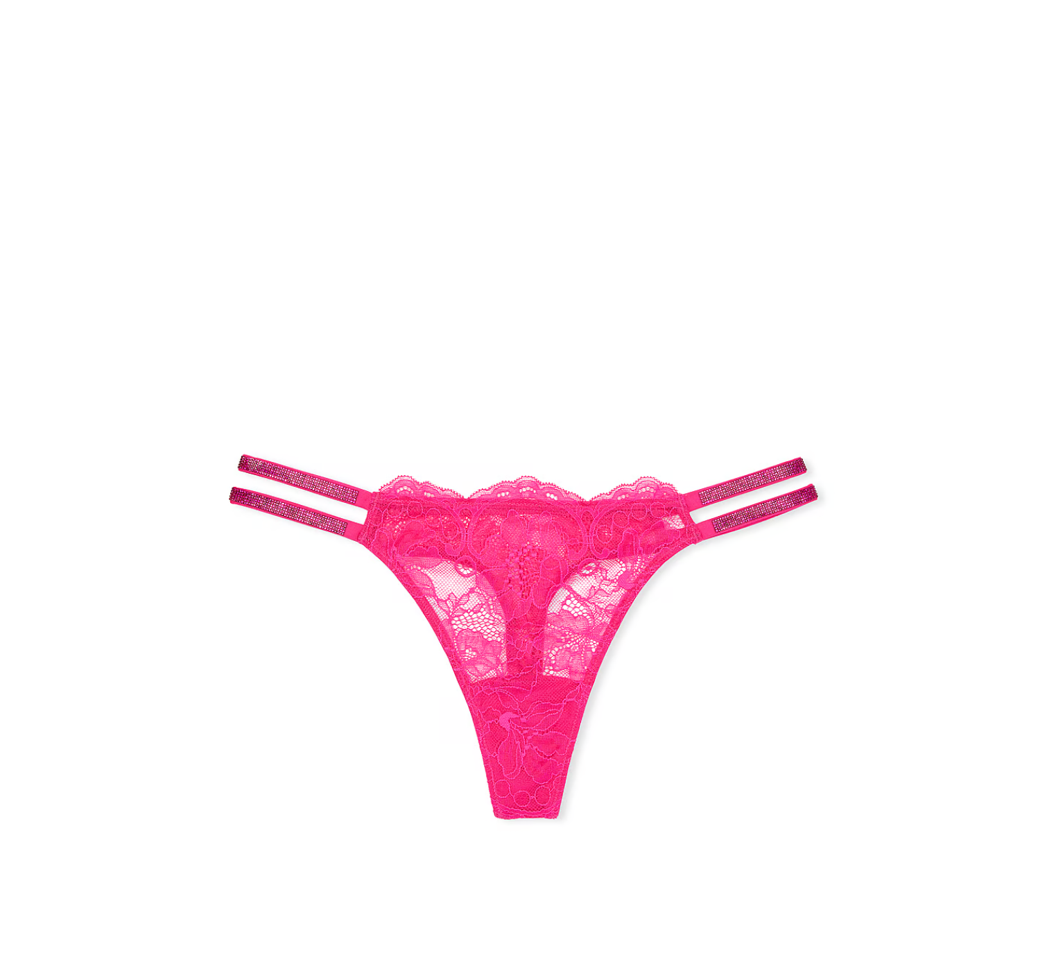 Комплект білизни Double Shine Strap Push-Up Corset Top Set Hot Pink