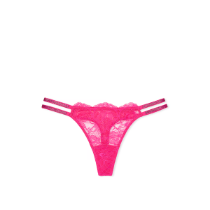 Комплект білизни Double Shine Strap Push-Up Corset Top Set Hot Pink