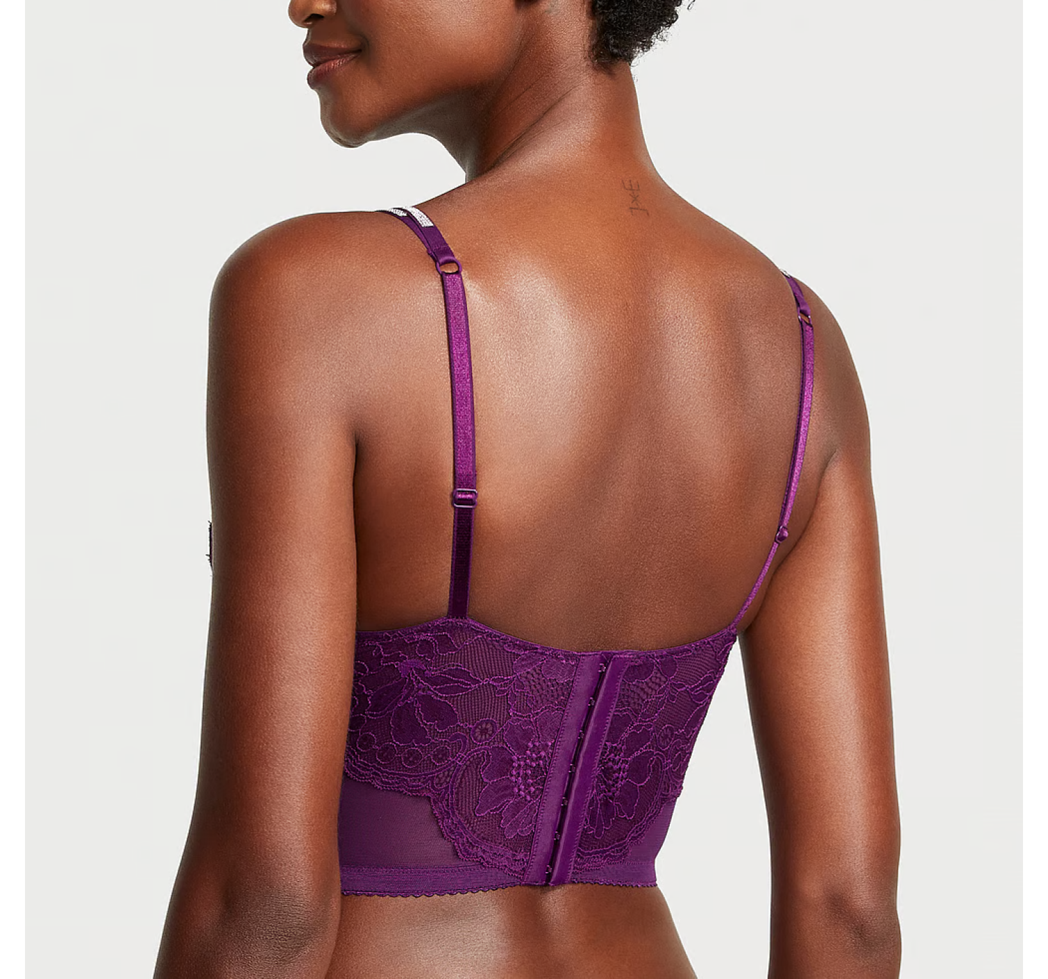 Комплект белья Double Shine Strap Push-Up Corset Top Set Grape Soda