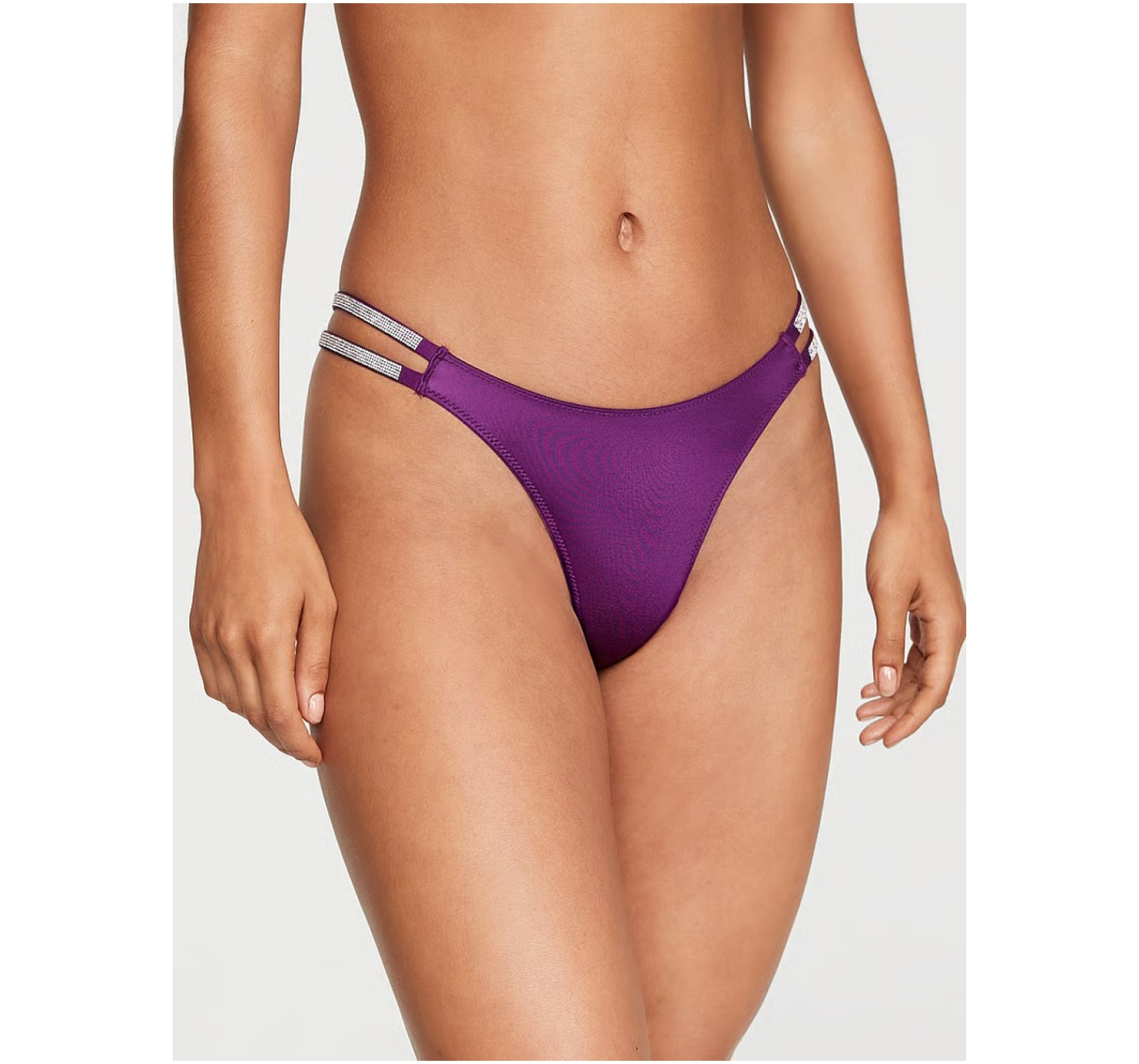 Комплект белья Double Shine Strap Push-Up Corset Top Set Grape Soda