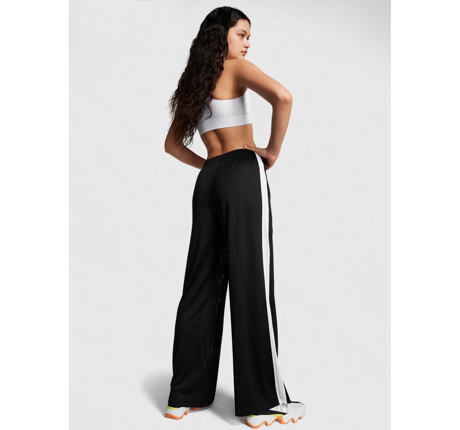 Спортивний костюм Mesh Tech Cropped Full-Zip Jacket Wide-leg Pants Deep Black
