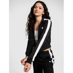 Спортивний костюм Mesh Tech Cropped Full-Zip Jacket Wide-leg Pants Deep Black