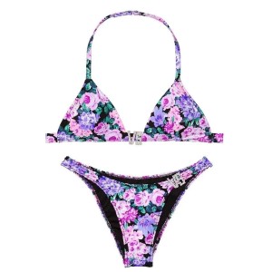 Купальник Triangle Crystal Logo VS Swim Top & Thong Floral
