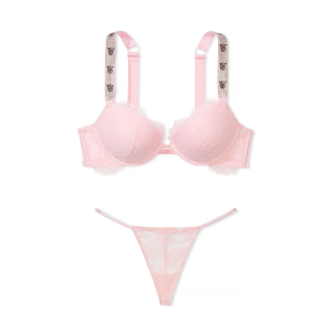Комплект белья Shine Strap Push-up Bra Pretty Blossom V-string Set