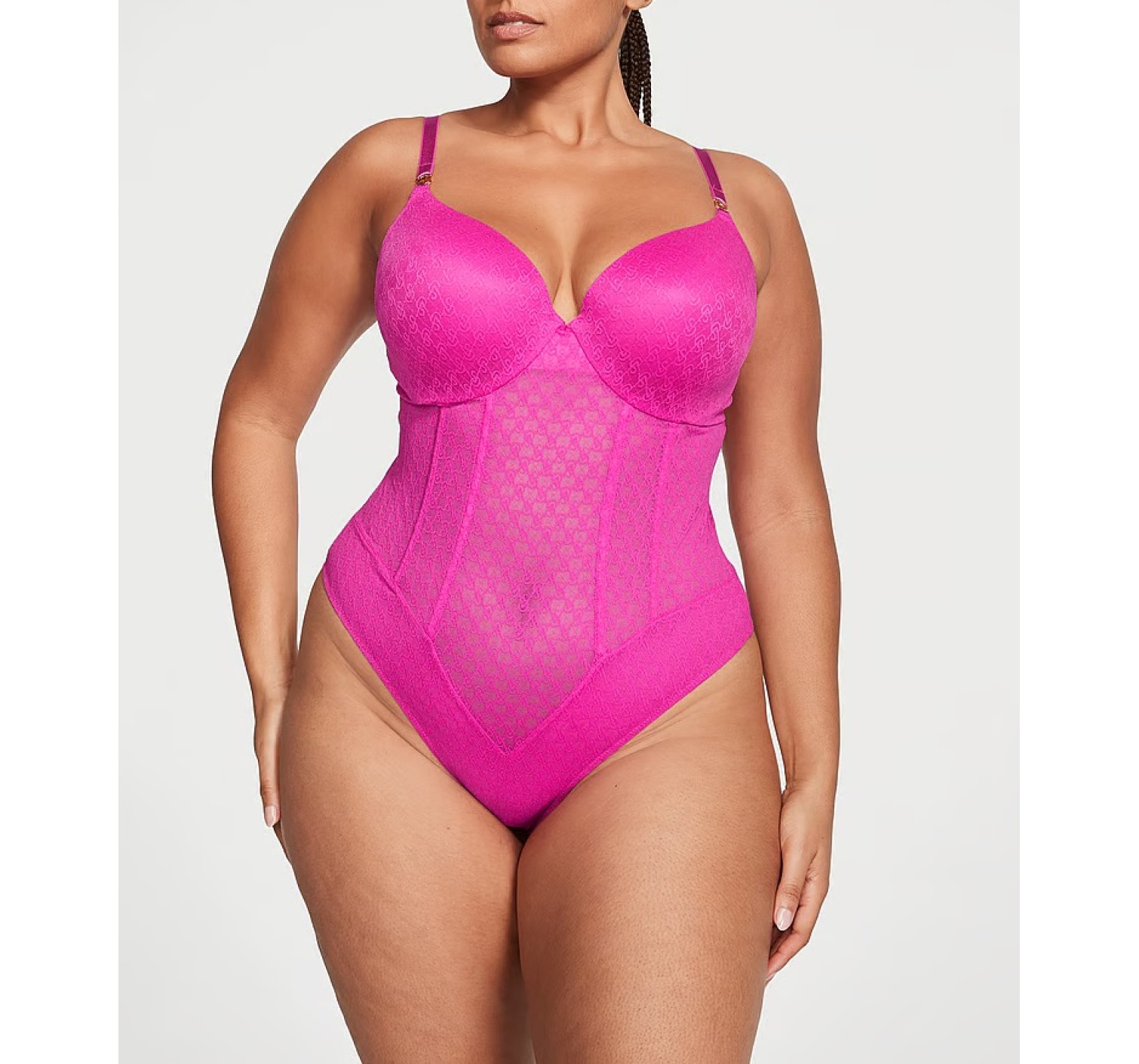 Боді Icon Push-Up Teddy Fuchsia Frenzy