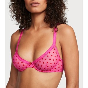 Комплект белья Fun & Flirty Unlined Demi Bra Set Forever Pink Hearts