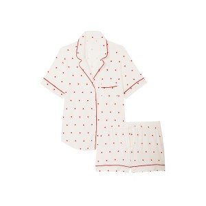 Піжама Modal Short Pajama Set White heart