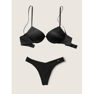 Комплект Белья PINK super push up black bra Set