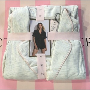 Пижама Modal Short Pajama Set white Grey