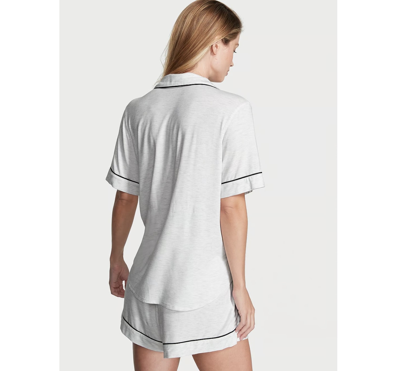 Пижама Modal Short Pajama Set white Grey