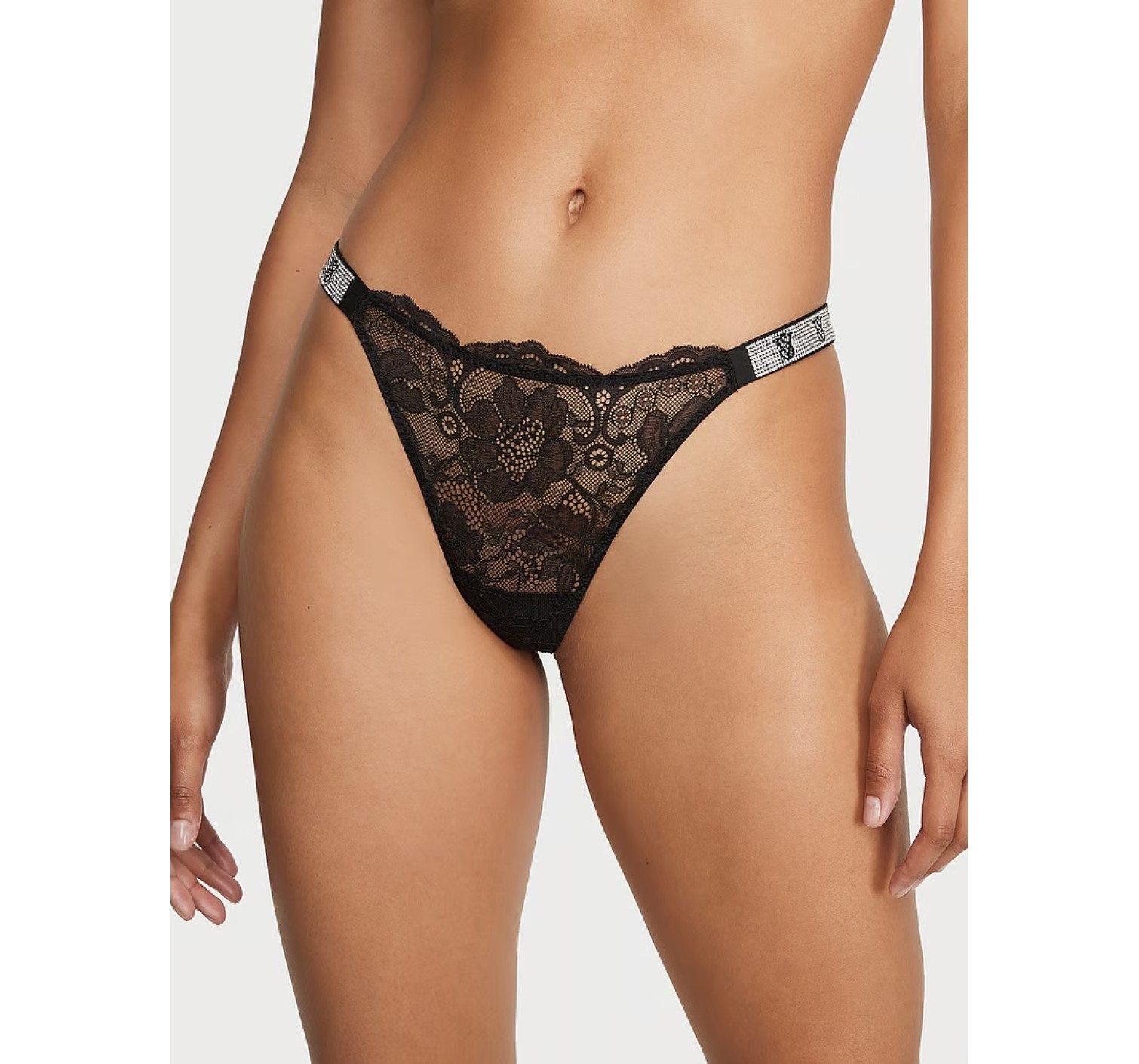 Комплект білизни The Fabulous Full-Cup Shine Strap Lace Bra Black Set