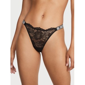Комплект білизни The Fabulous Full-Cup Shine Strap Lace Bra Black Set
