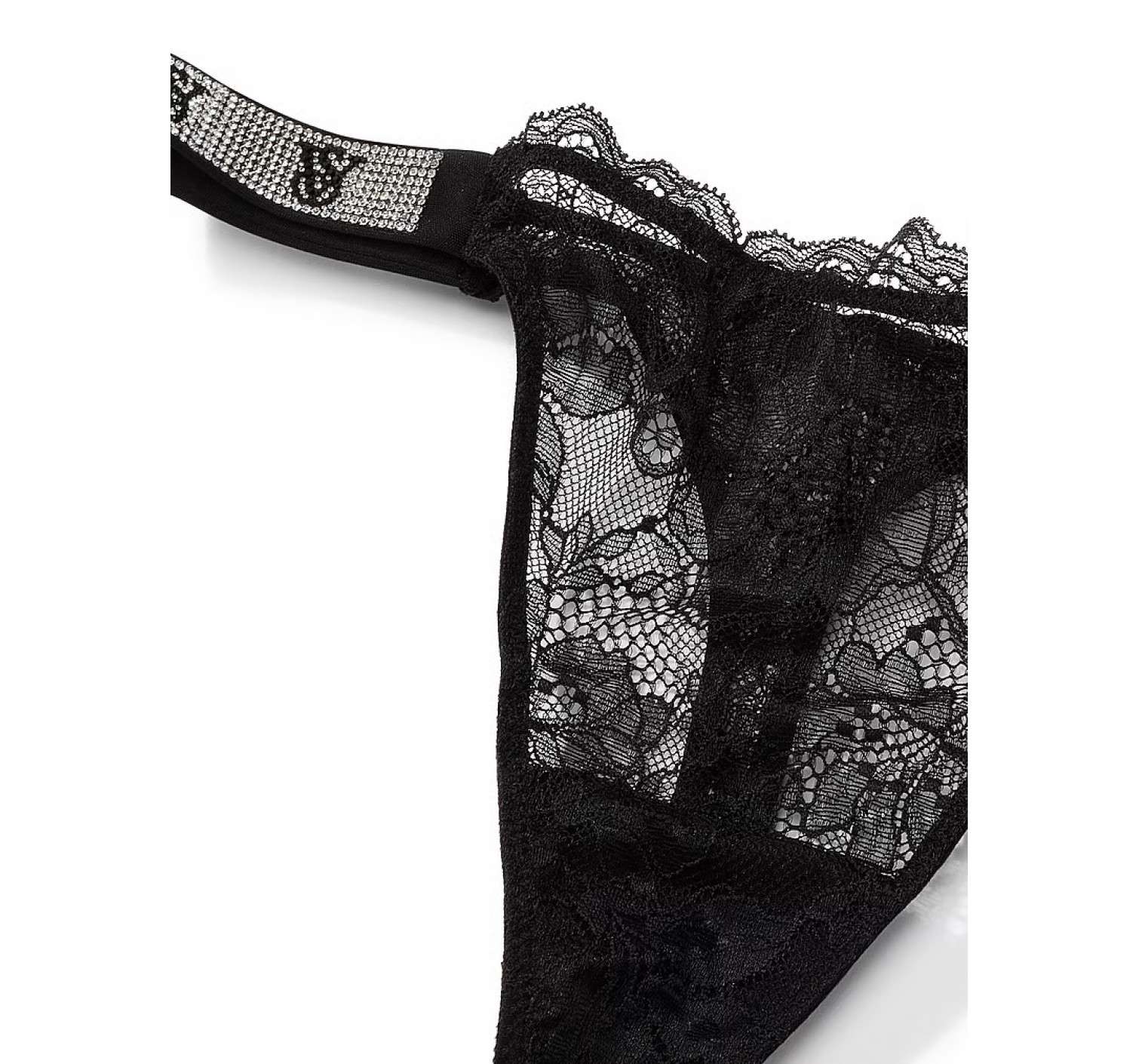 Комплект білизни The Fabulous Full-Cup Shine Strap Lace Bra Black Set