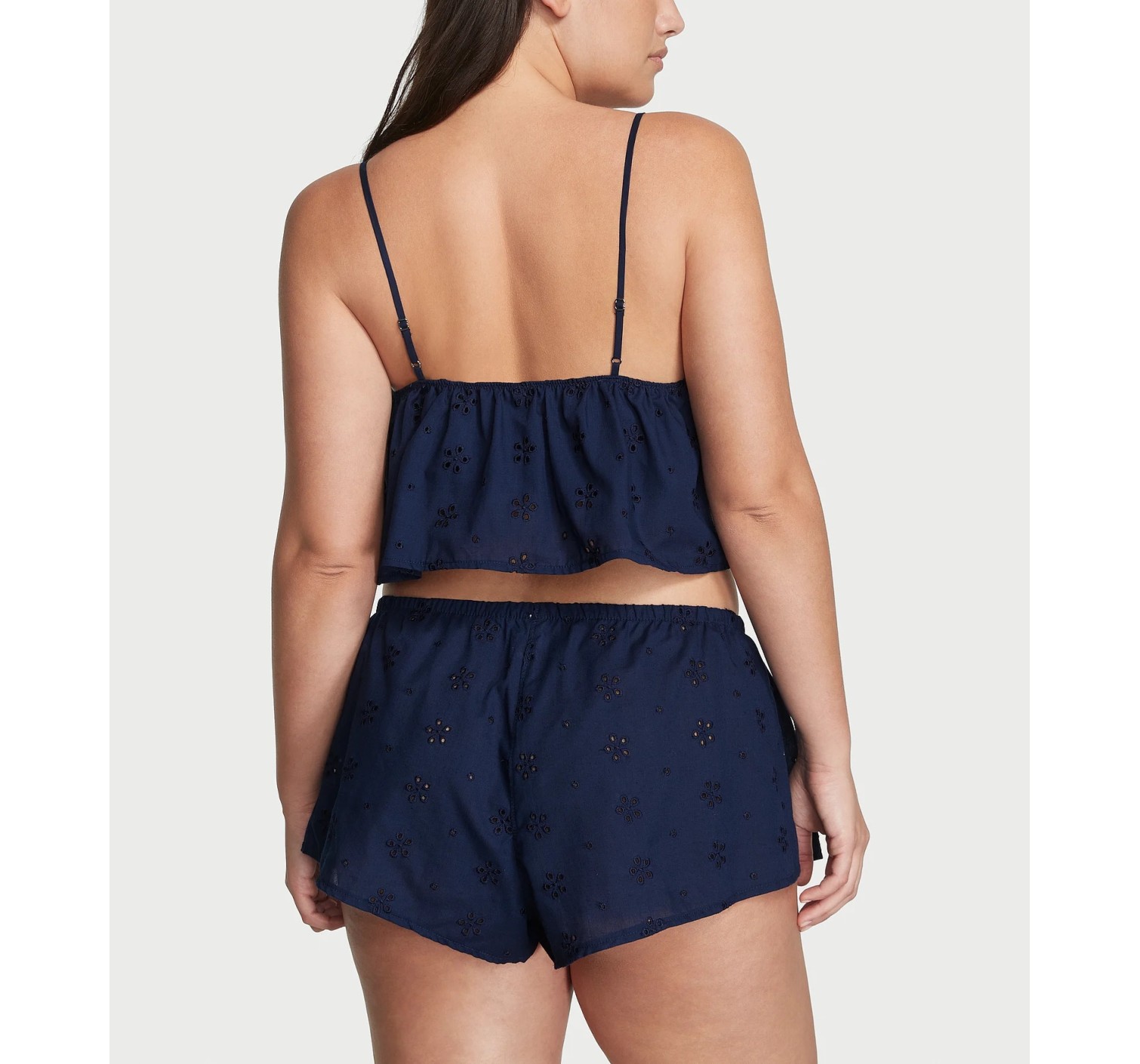 Піжама Cropped Cami Short Set Cotton Blue