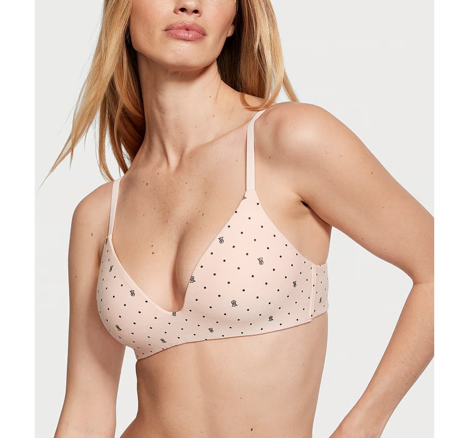 Комплект білизни Lightly Lined Wireless Bra Purest Pink Logo Dot Set