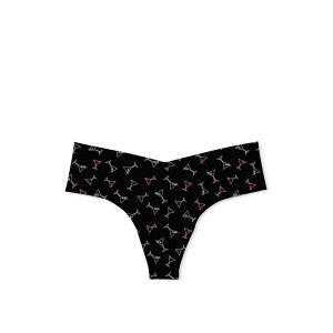 Трусики No Show Thong Panty Black Martini