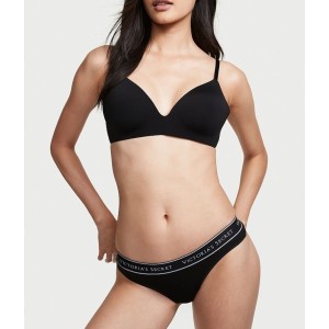 Комплект белья T-Shirt Cotton Lightly Lined Wireless Bra Black Set