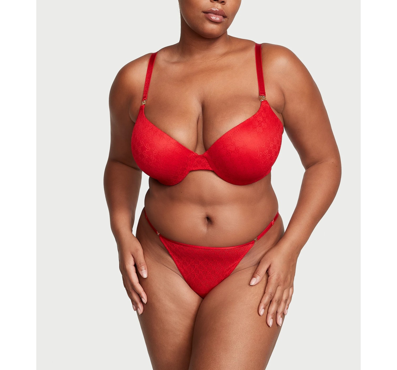 Трусики Icon Lace String Thong Panty Lipstick